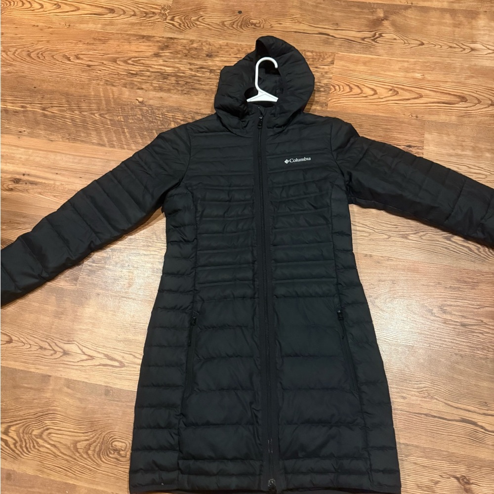 Columbia Women's Long Black Puffer Jacket